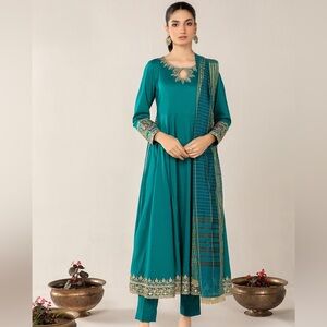 Maria B. 3pc Frock Luxury Pret